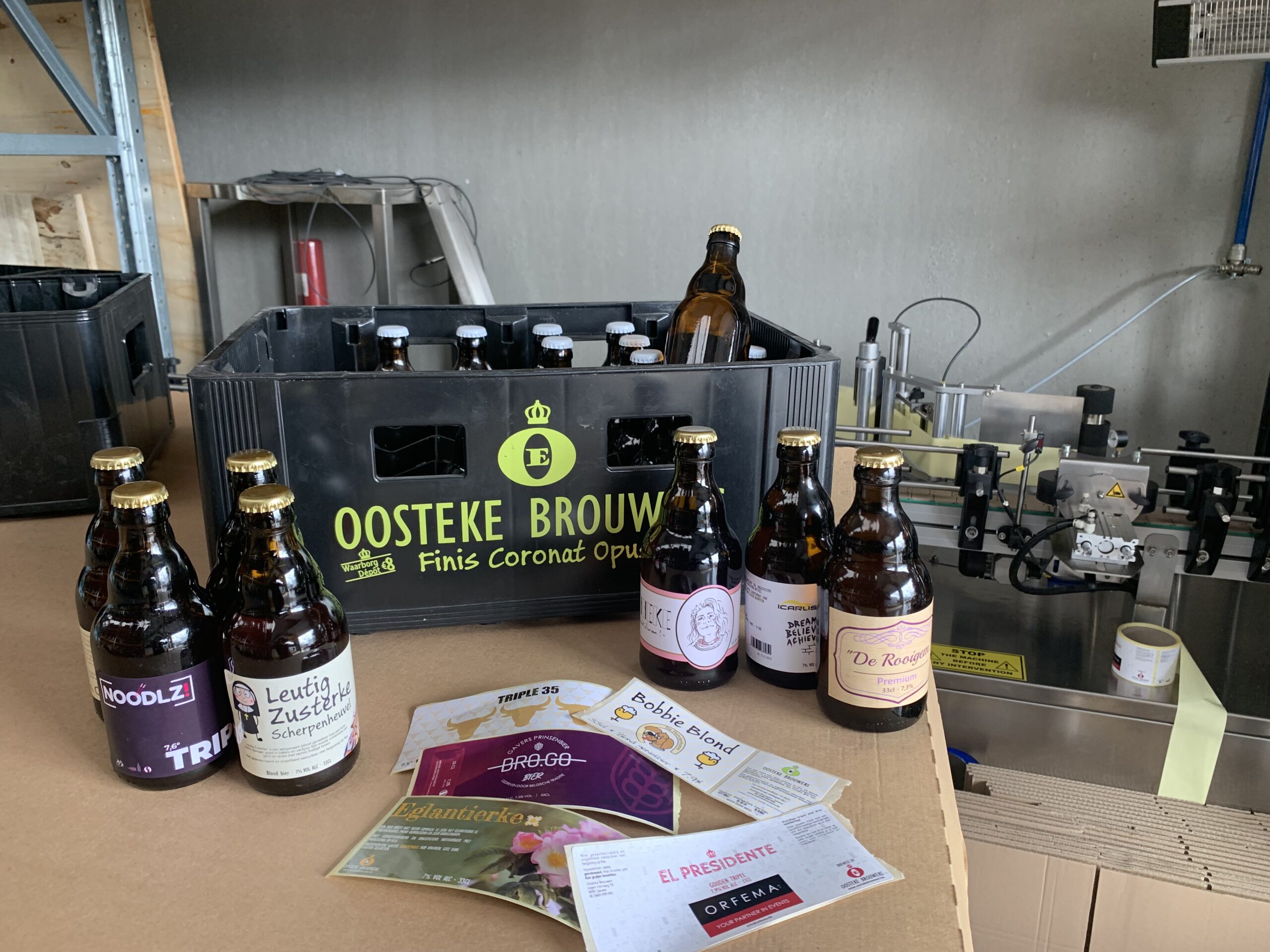 Oosteke-brouwers eigen ontwerp bieretiketten bier personaliseren